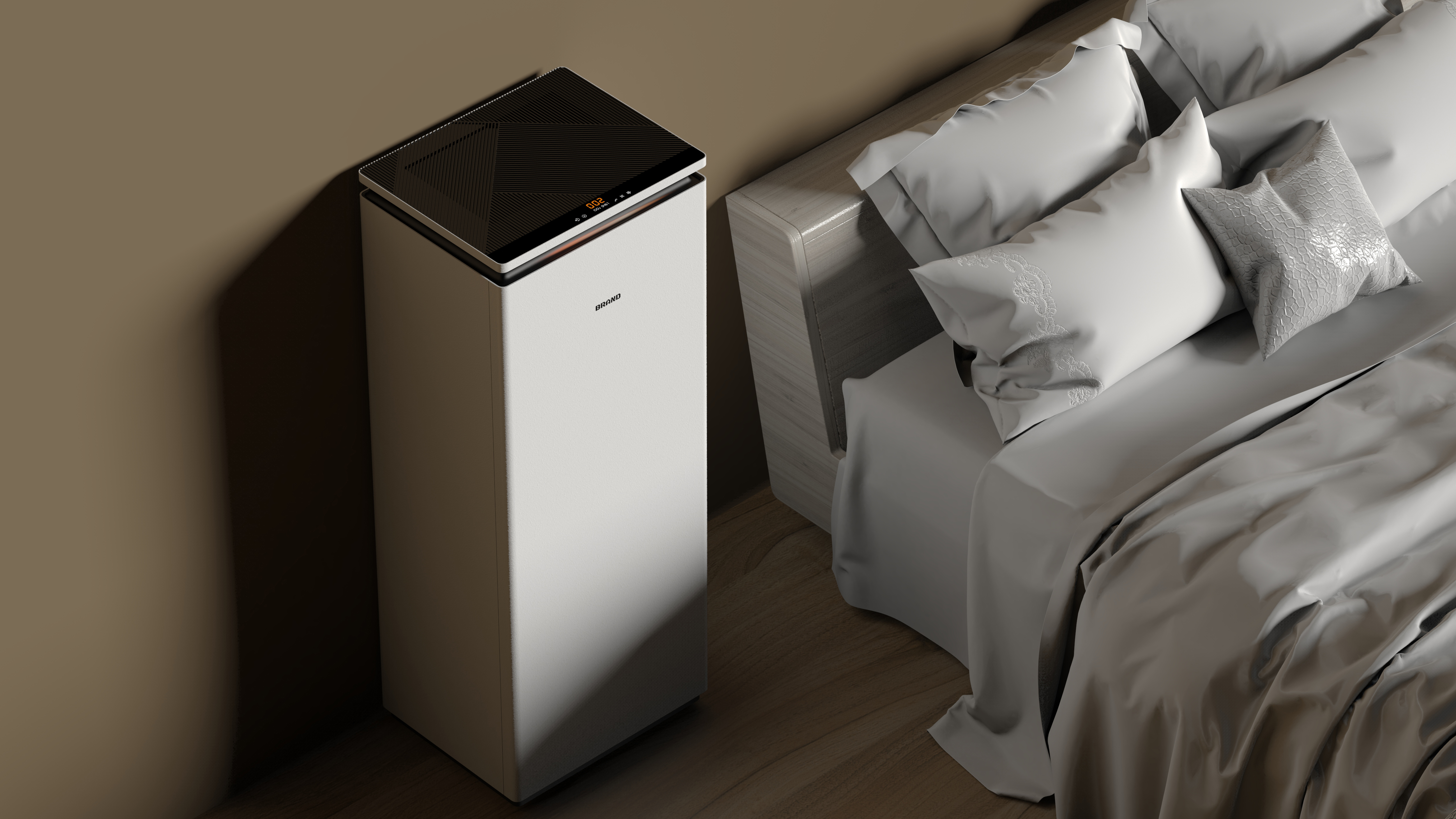 Fresh air fan，Appearance design，Household appliances，Extremely simple wind，