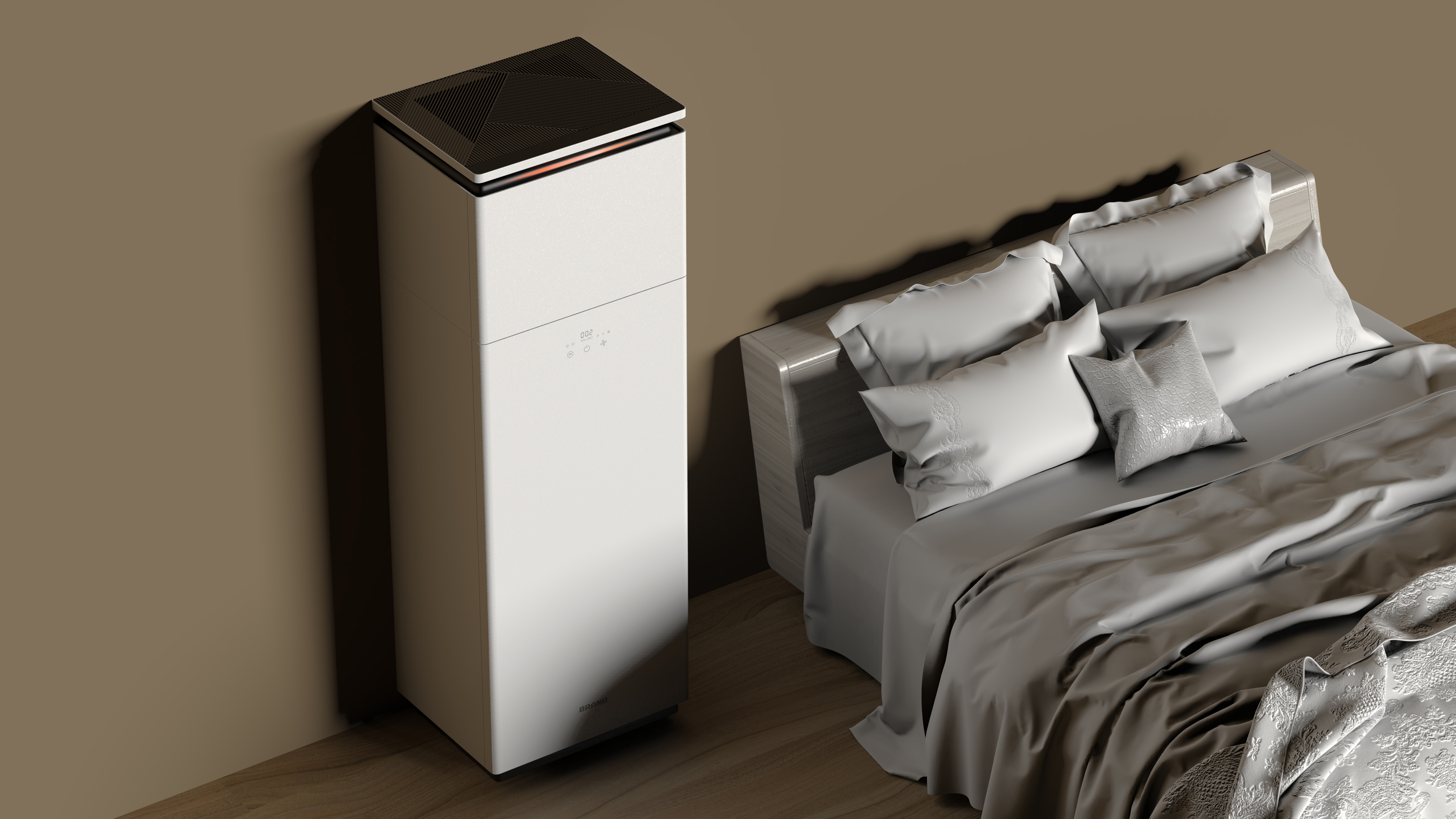 Fresh air fan，Appearance design，Household appliances，Extremely simple wind，