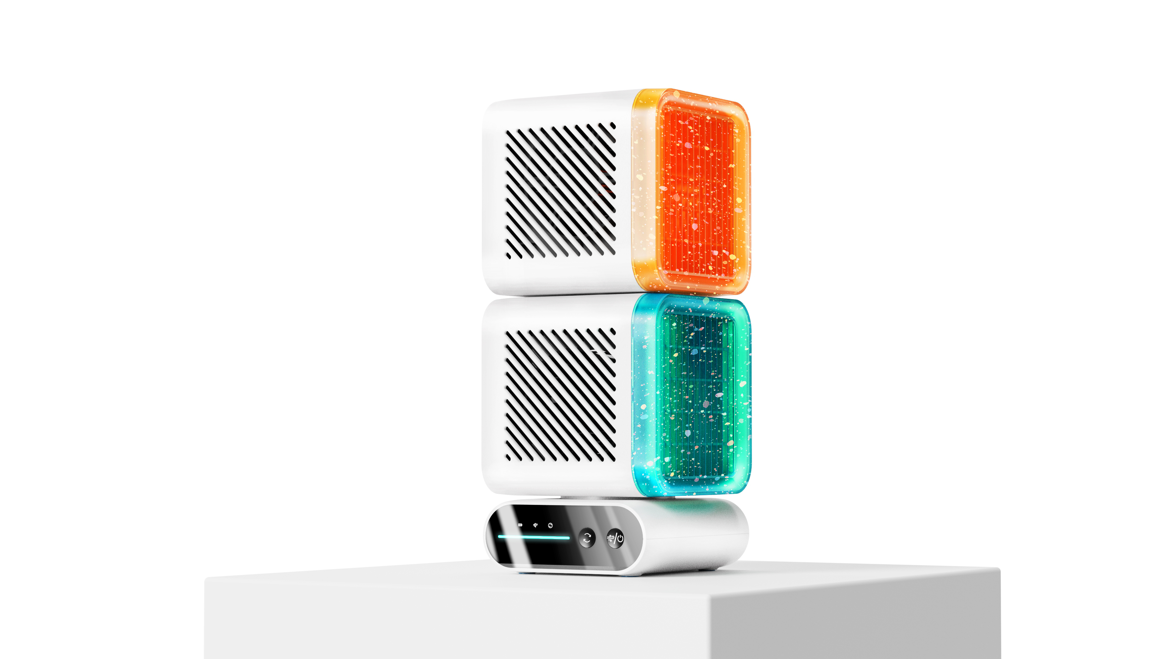 product design，Household appliances，Desktop fan，Modular design，