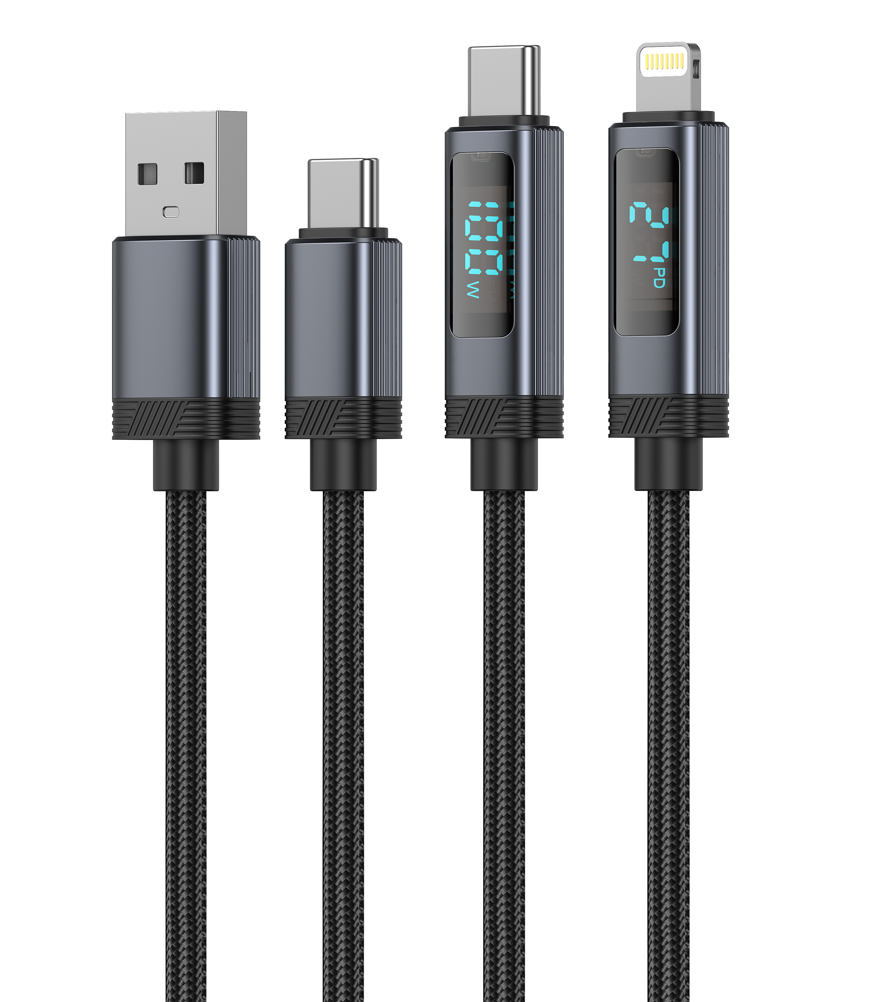 Digital display data line，industrial design，product design，Data line ID，Data line appearance design，Mobile phone charging line，3C digital，