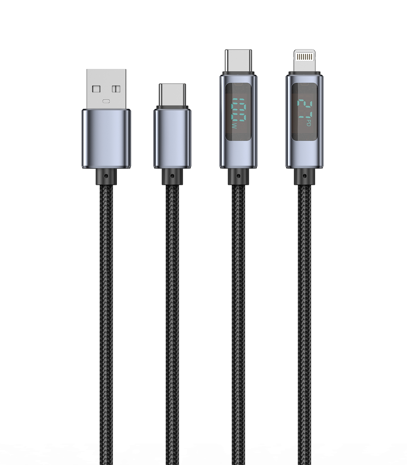 Digital display data line，industrial design，product design，Data line ID，Data line appearance design，Mobile phone charging line，3C digital，