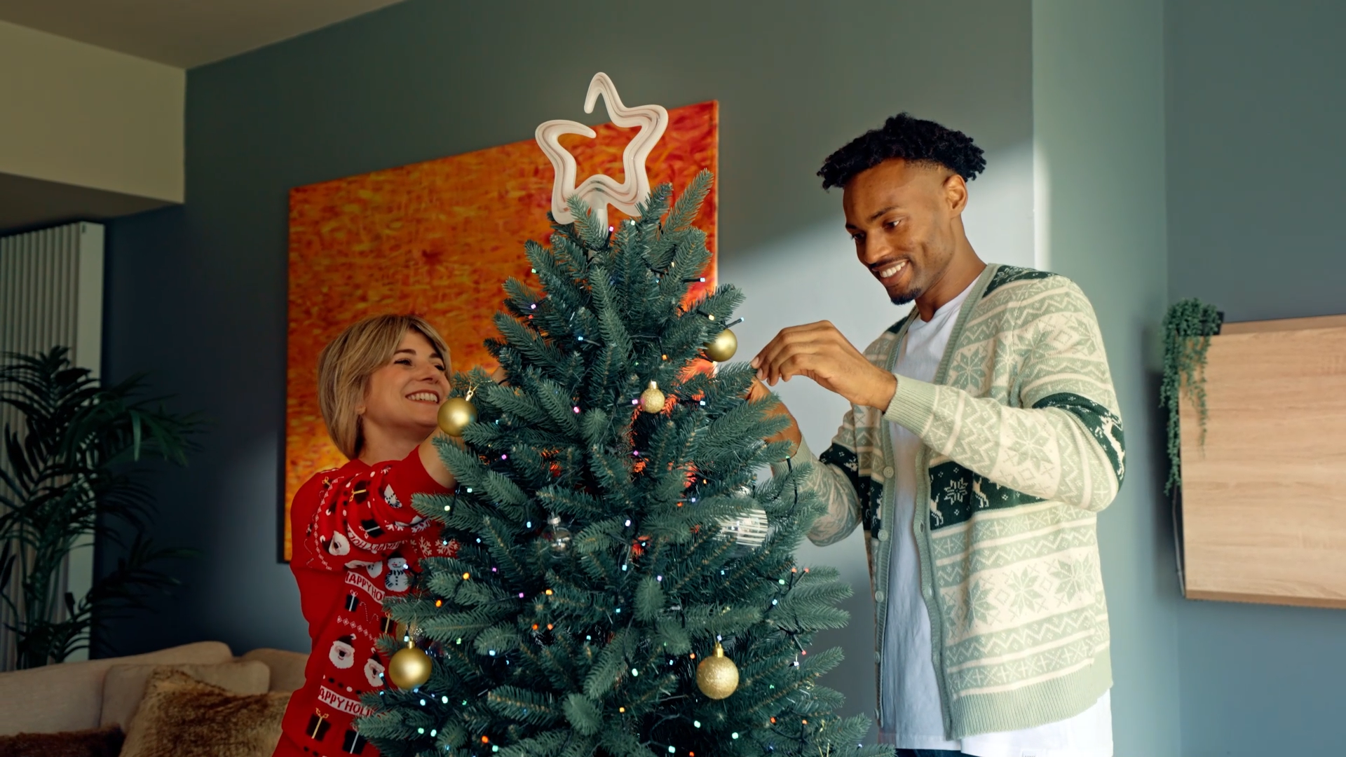 Intelligent lamp，Christmas Lights，Lighting，Technology lamp，industrial design，Smart home，Digital intelligence，Lamp design，