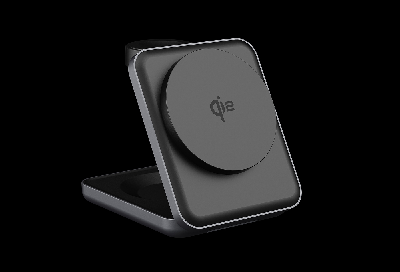 Q2 magnetic three-in-one wireless charger，