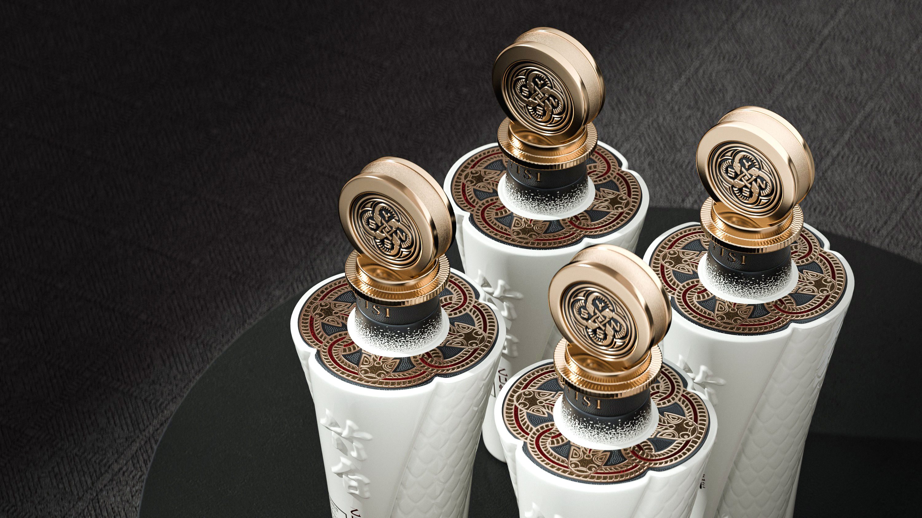 packing design，Baijiu packaging design，Year of the Snake Zodiac Wine，Bottle design，