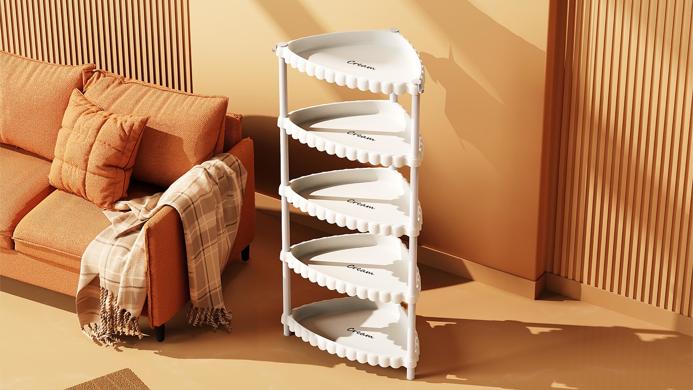 Storage rack，Home Furnishing，Receive，Store things，Cream wind，