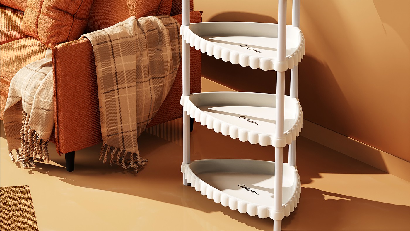 Storage rack，Home Furnishing，Receive，Store things，Cream wind，