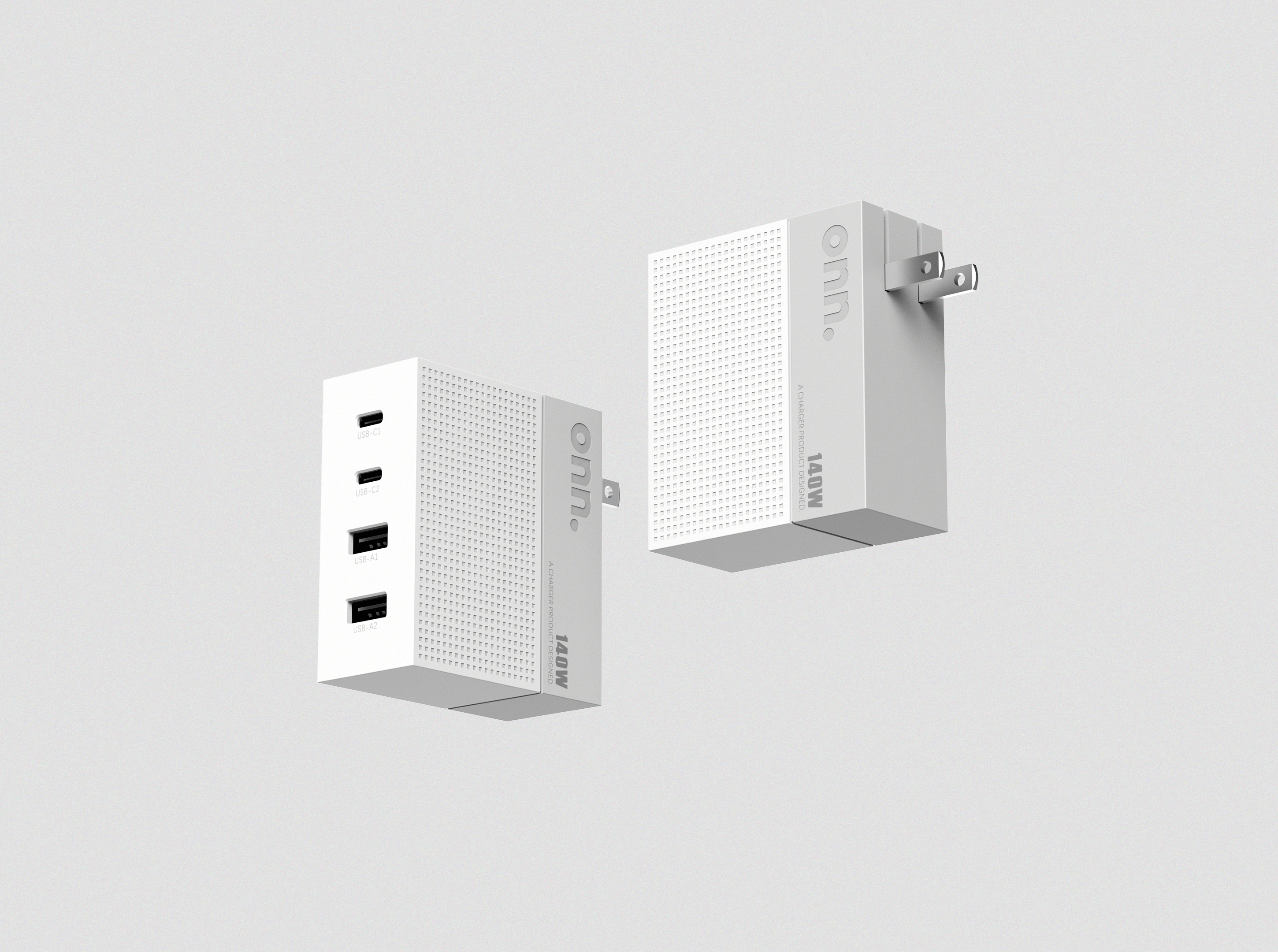 Charger，Fast charging，mini，GaN four-port，