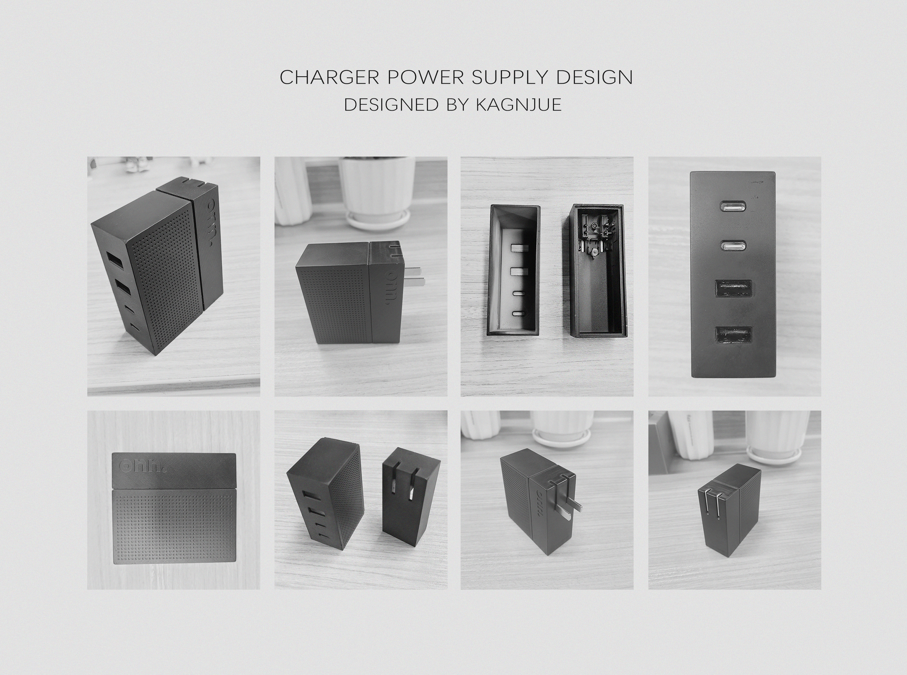 Charger，Fast charging，mini，GaN four-port，