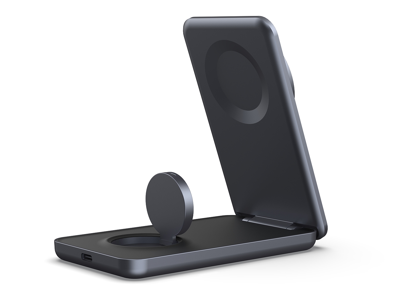 Q2 magnetic three-in-one wireless charger，