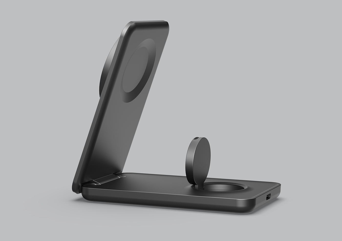 Q2 magnetic three-in-one wireless charger，