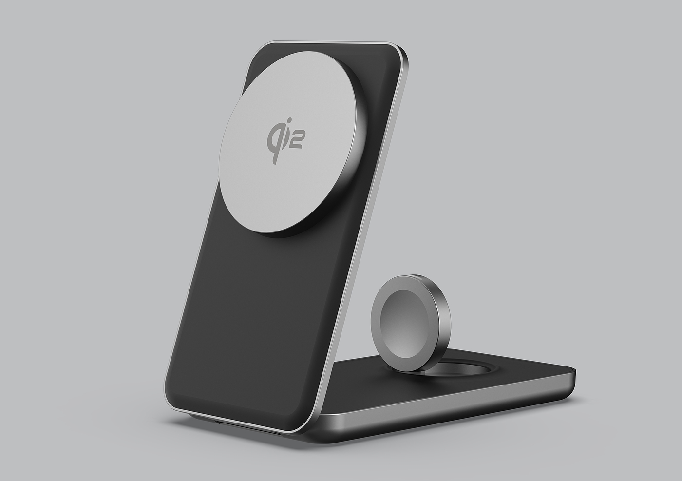 Q2 magnetic three-in-one wireless charger，