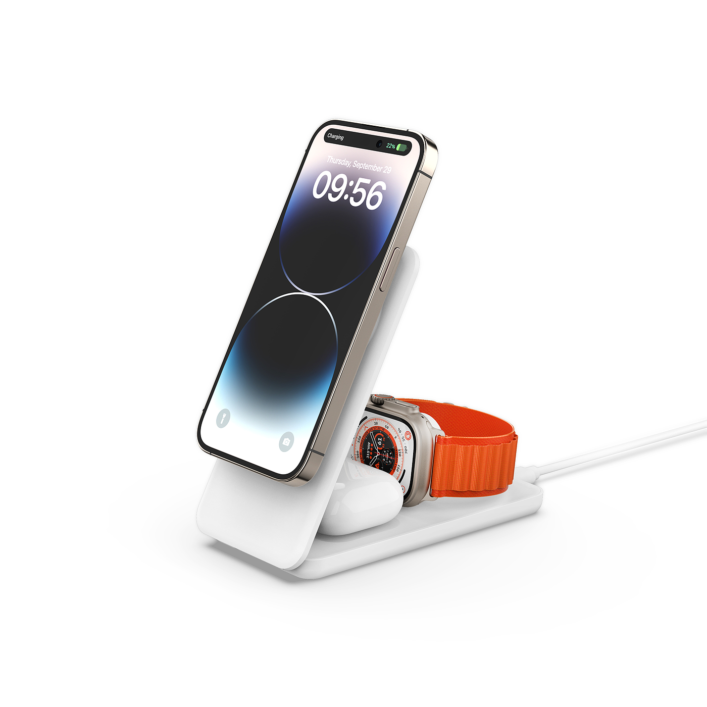 Q2 magnetic three-in-one wireless charger，