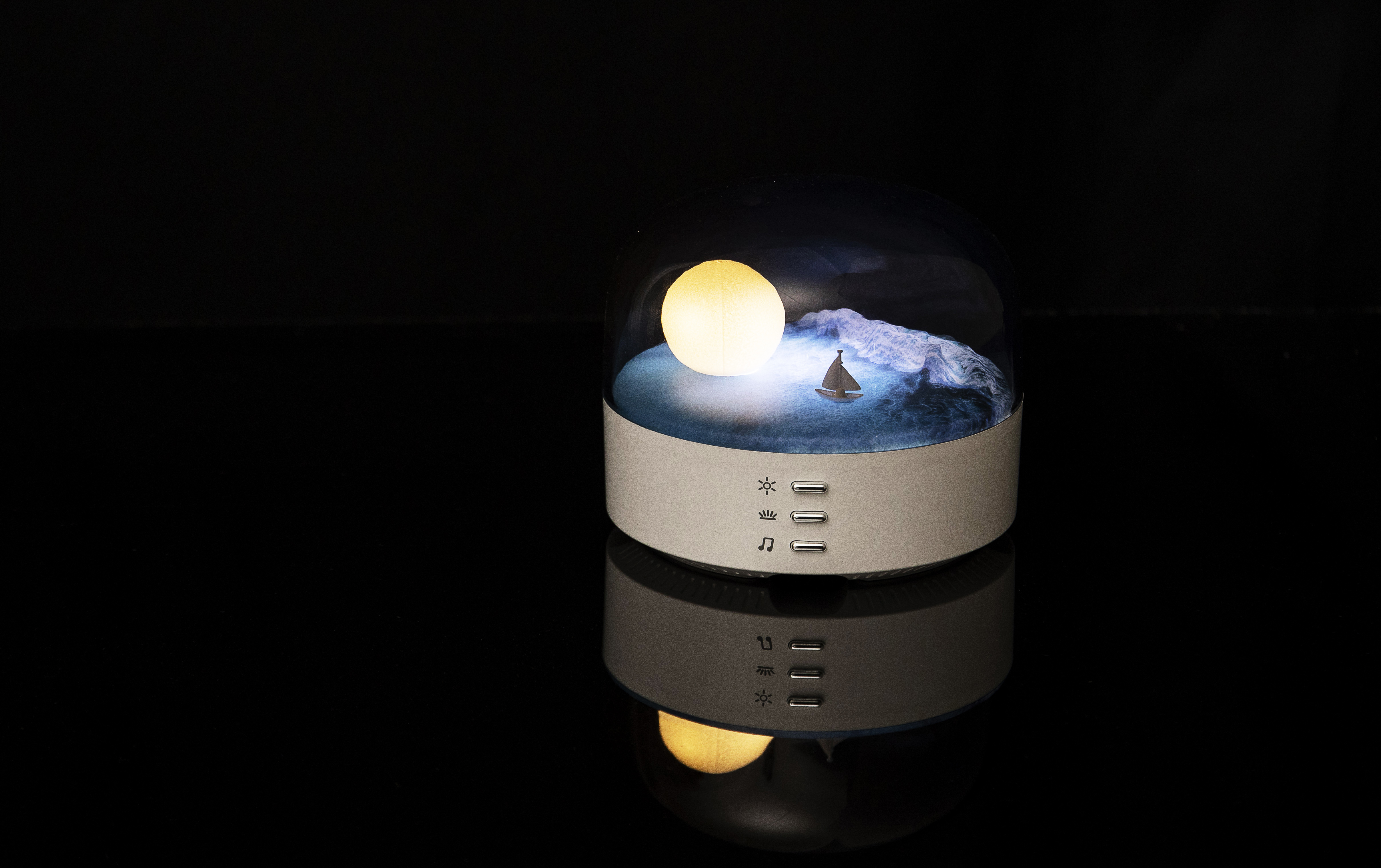 Creative lamp，Atmosphere lamp，Sunset Sunset，Creative design，Floating with the wind，Bluetooth Speaker ，stepless dimming，