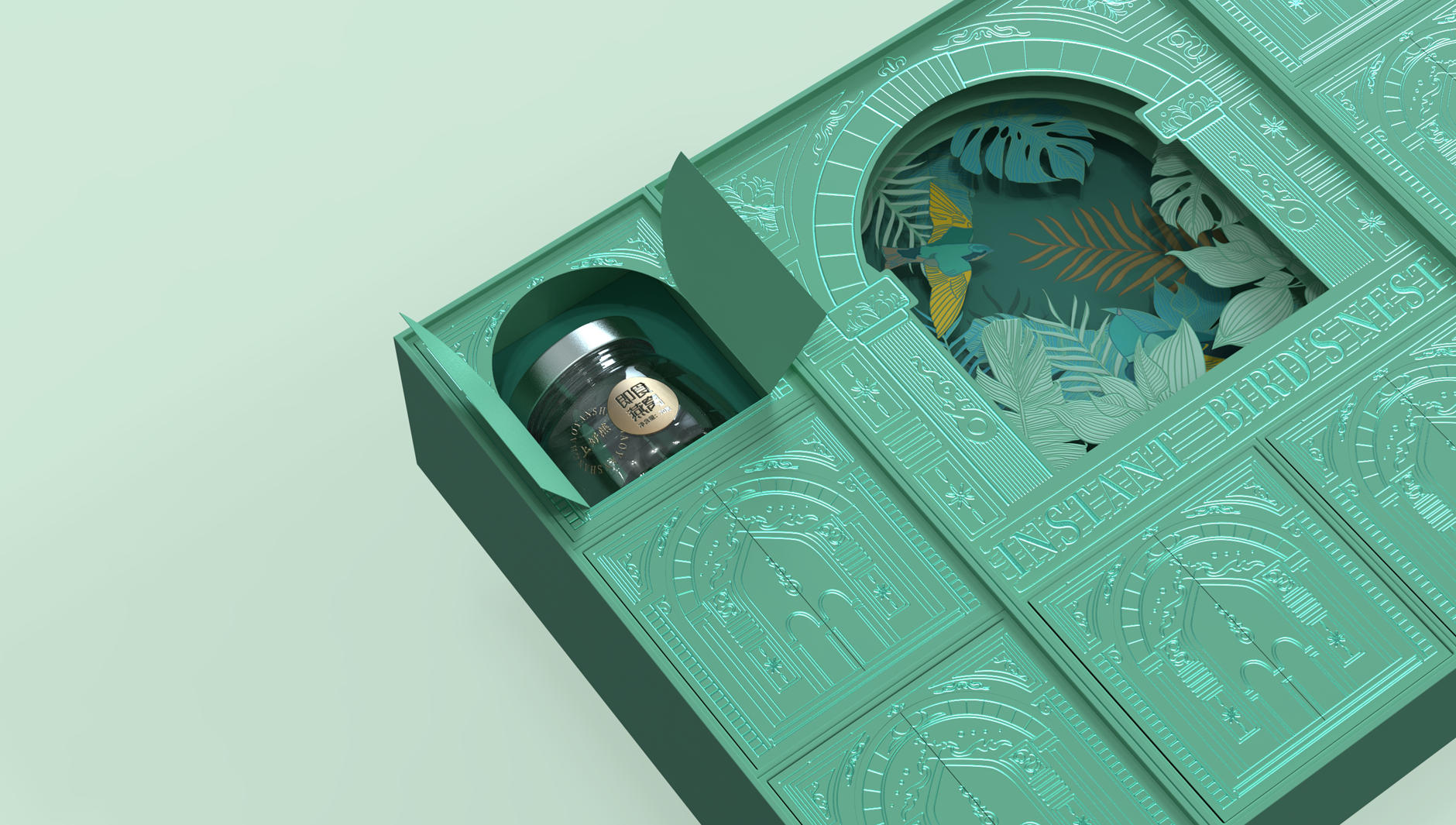 Bird's Nest Packaging Design，Instant Bird's Nest Packaging，Sam's member gift box packaging，