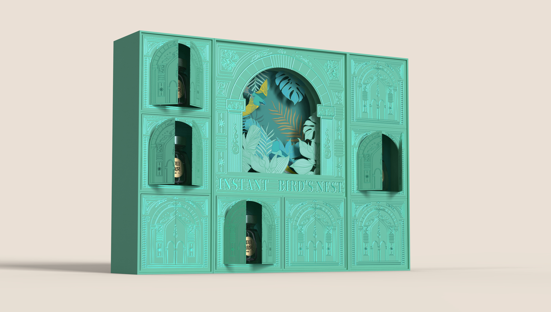 Bird's Nest Packaging Design，Instant Bird's Nest Packaging，Sam's member gift box packaging，