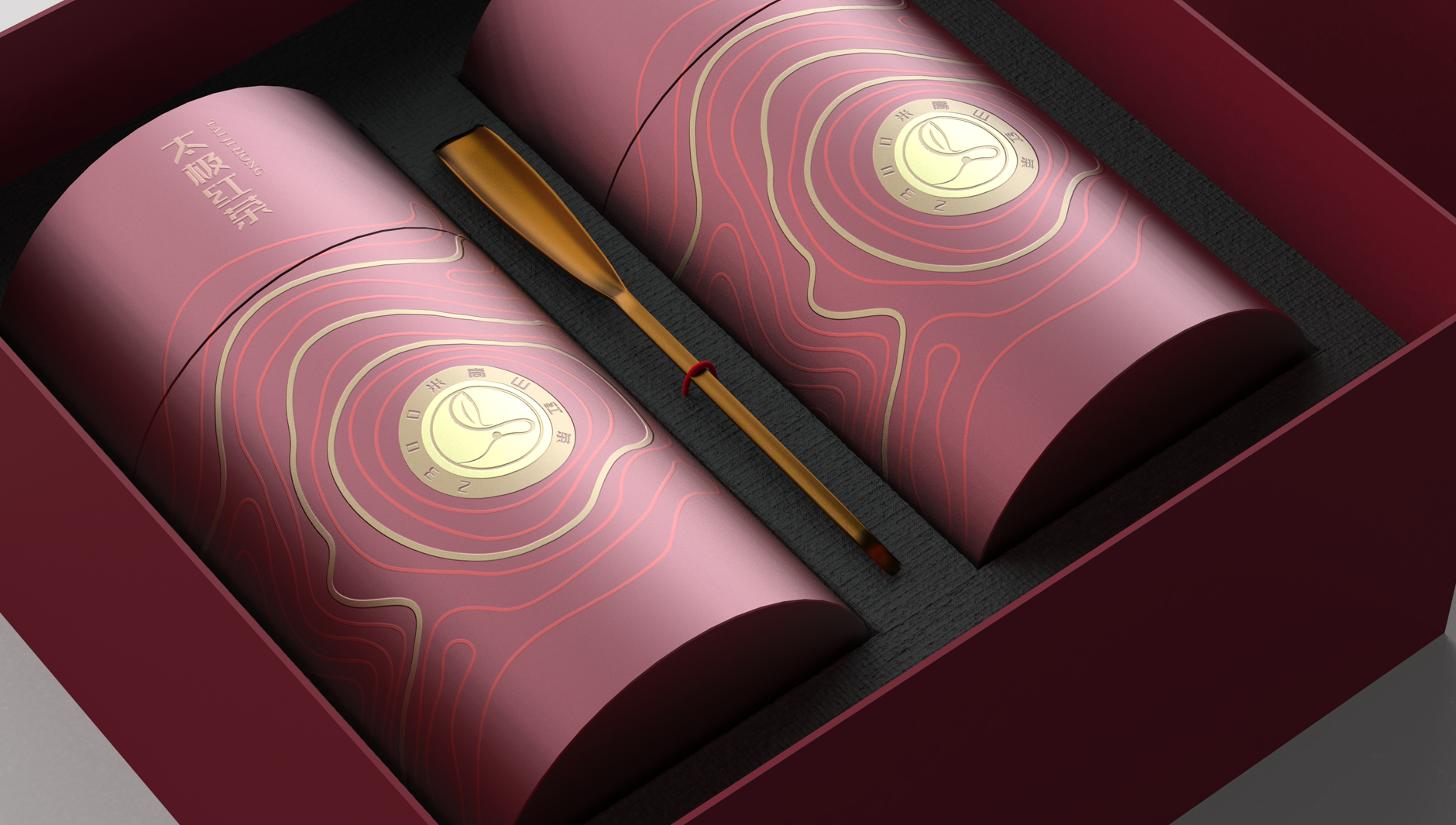 Taiji Black Tea Packaging，Tea gift box packaging，High-end tea packaging，