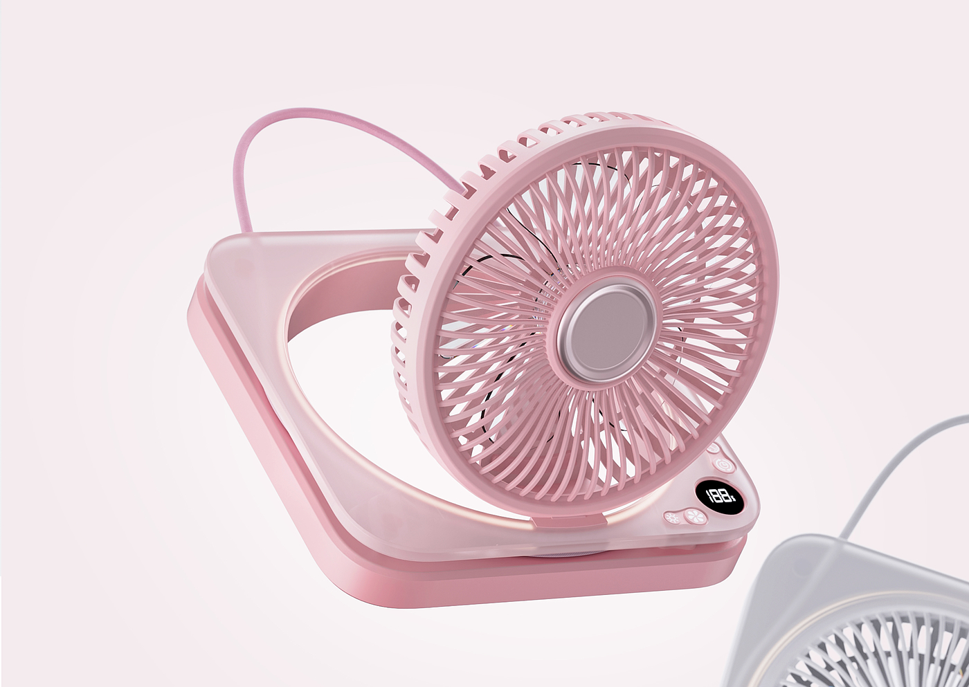 Yushang Design，Wall-mounted fan，Desktop fan，ultra-thin fan，Transparent fan，