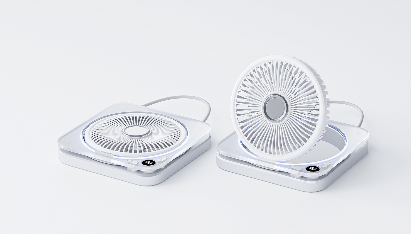 Yushang Design，Wall-mounted fan，Desktop fan，ultra-thin fan，Transparent fan，