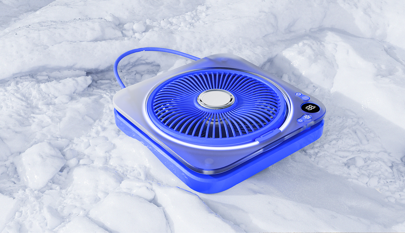 Yushang Design，Wall-mounted fan，Desktop fan，ultra-thin fan，Transparent fan，