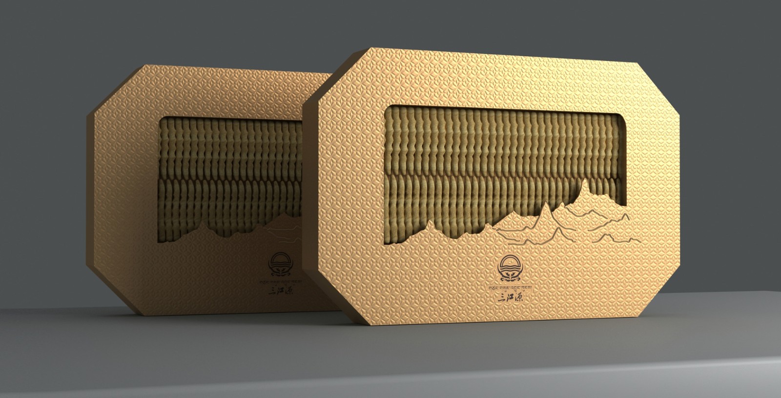 Cordyceps sinensis from Sanjiangyuan，Cordyceps gift box packaging，Cordyceps packaging design，