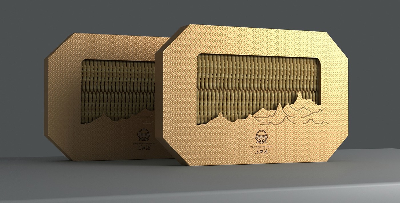 Cordyceps sinensis from Sanjiangyuan，Cordyceps gift box packaging，Cordyceps packaging design，