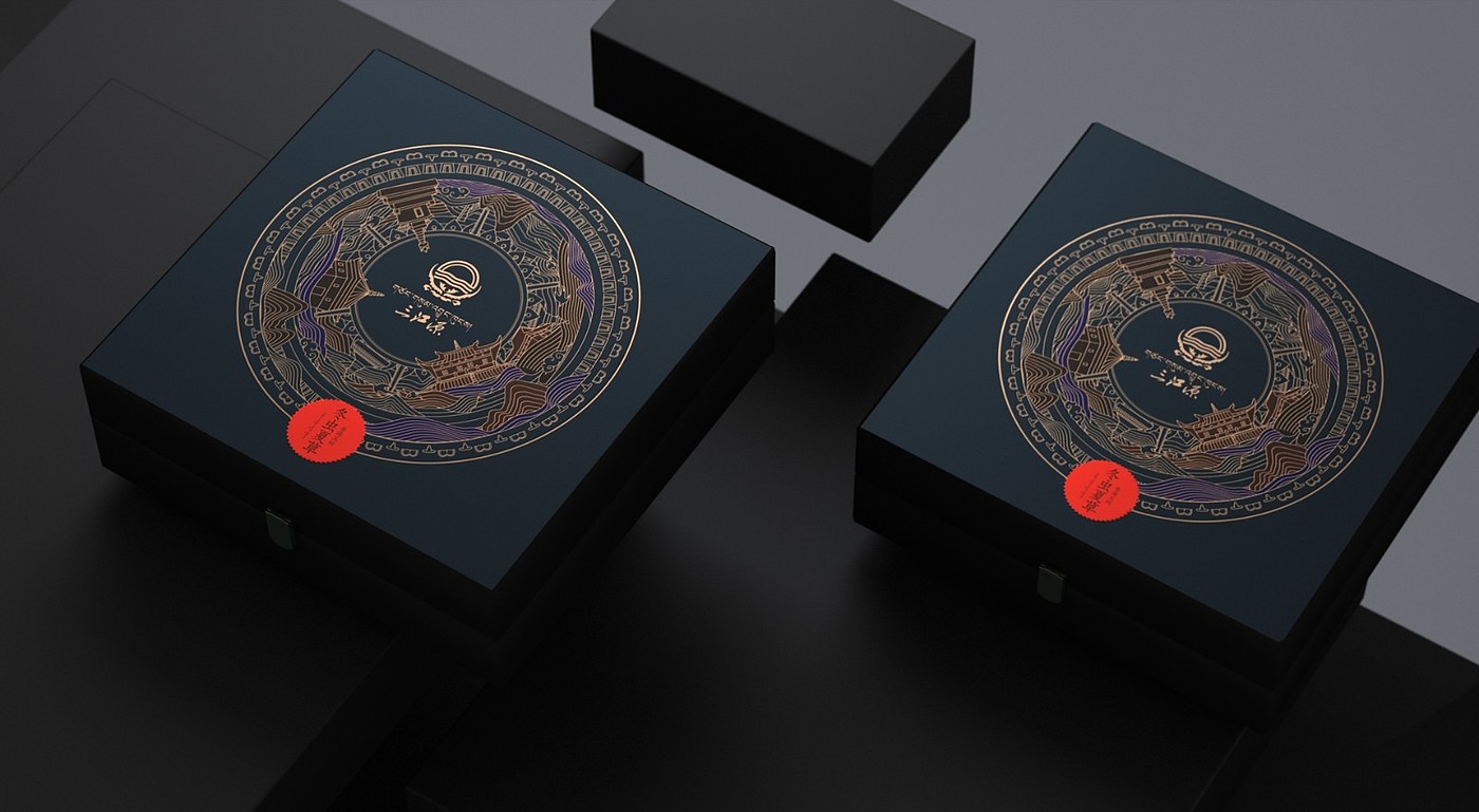 Cordyceps sinensis from Sanjiangyuan，Cordyceps gift box packaging，Cordyceps packaging design，