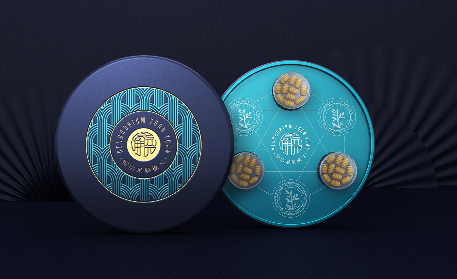 Dendrobium Huoshanense Packaging，Dendrobium officinale gift box packaging，Packaging design of health products，