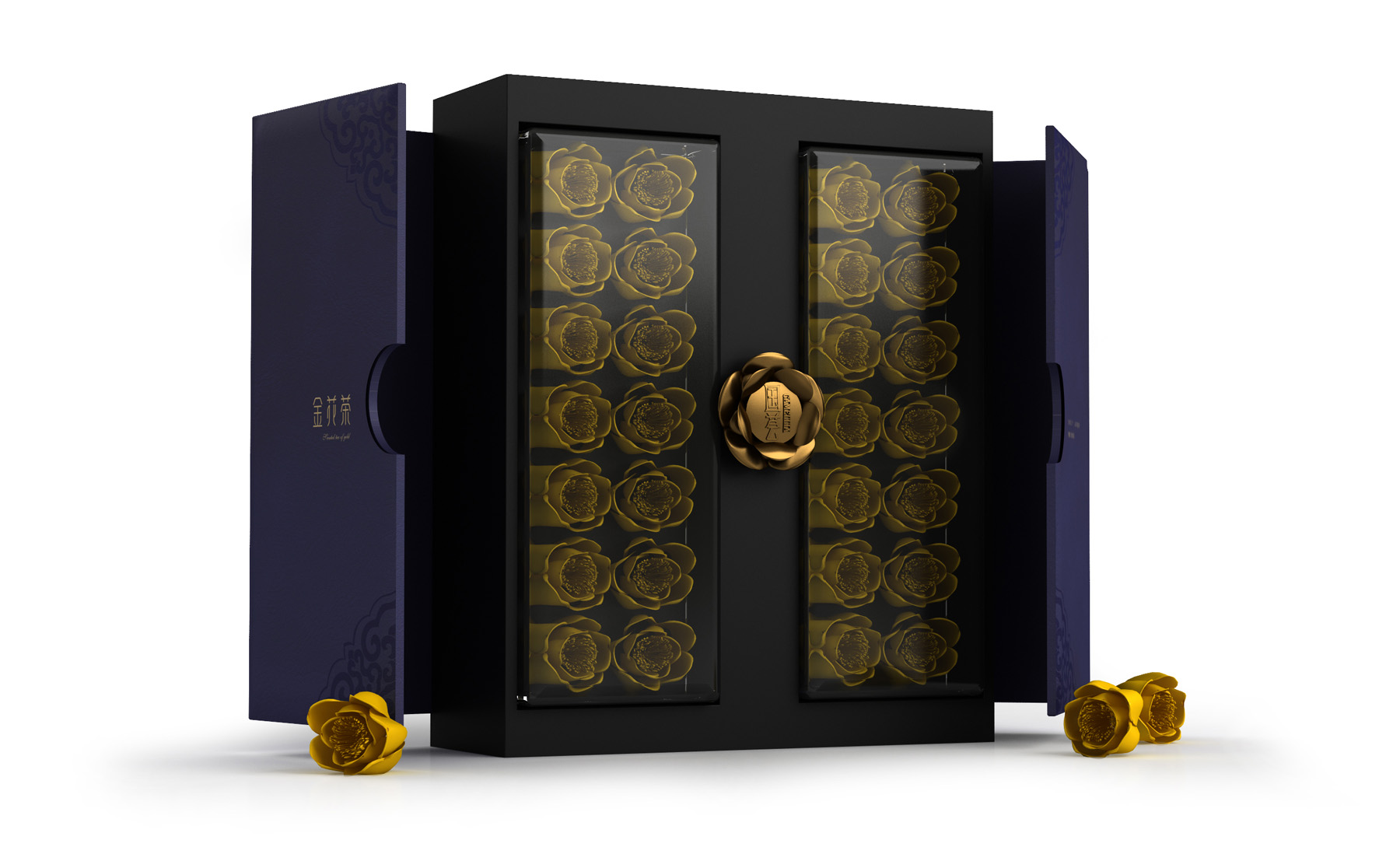 Guohui Golden Camellia Tea Packaging，Golden Flower Tea Packaging，Nutritional health care products packaging，