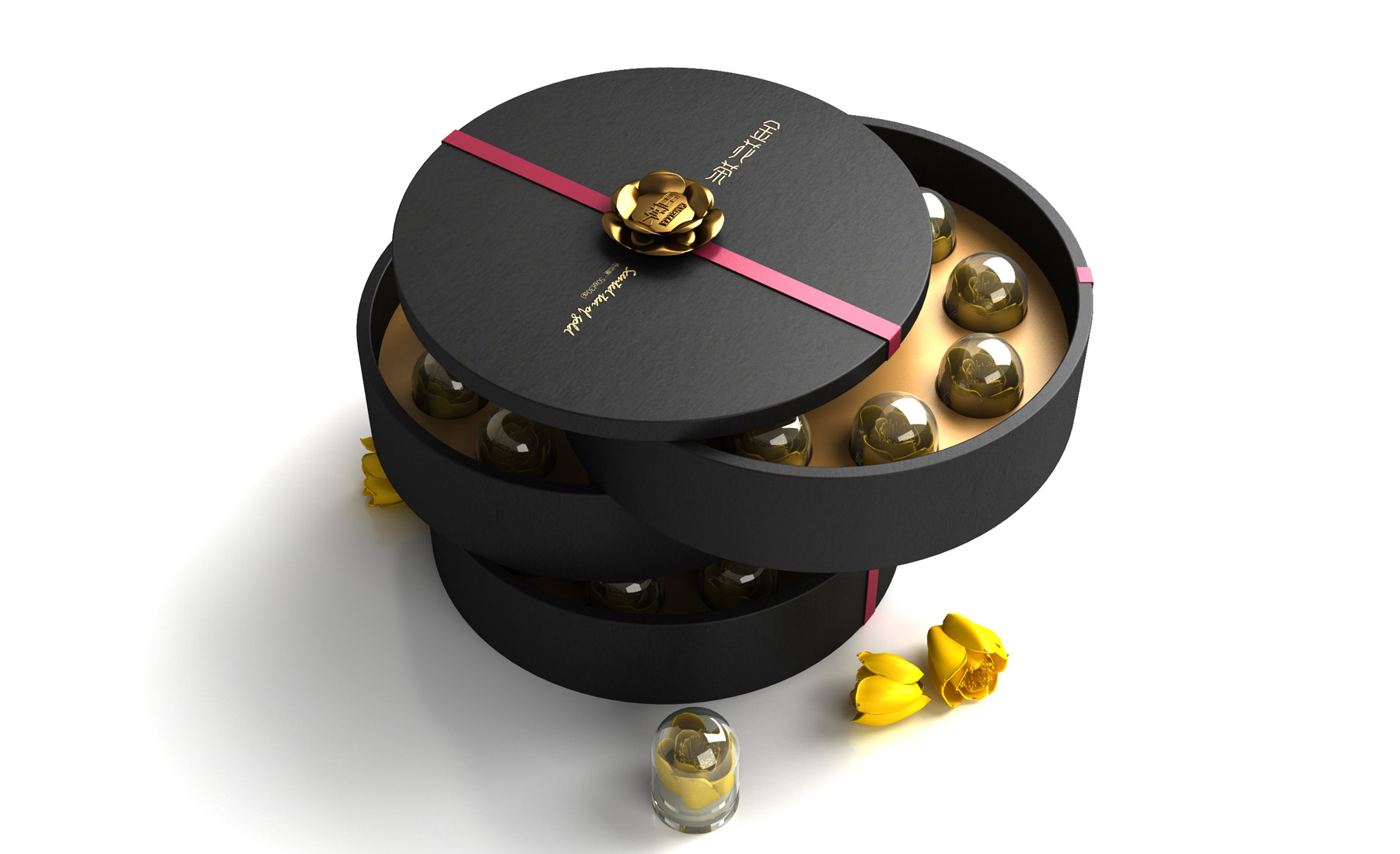 Guohui Golden Camellia Tea Packaging，Golden Flower Tea Packaging，Nutritional health care products packaging，