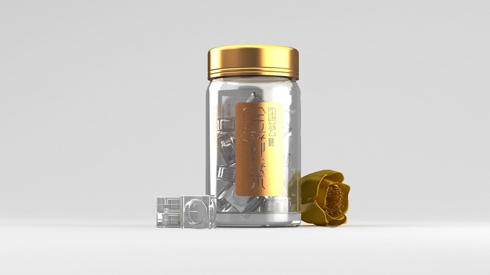 Guohui Golden Camellia Tea Packaging，Golden Flower Tea Packaging，Nutritional health care products packaging，