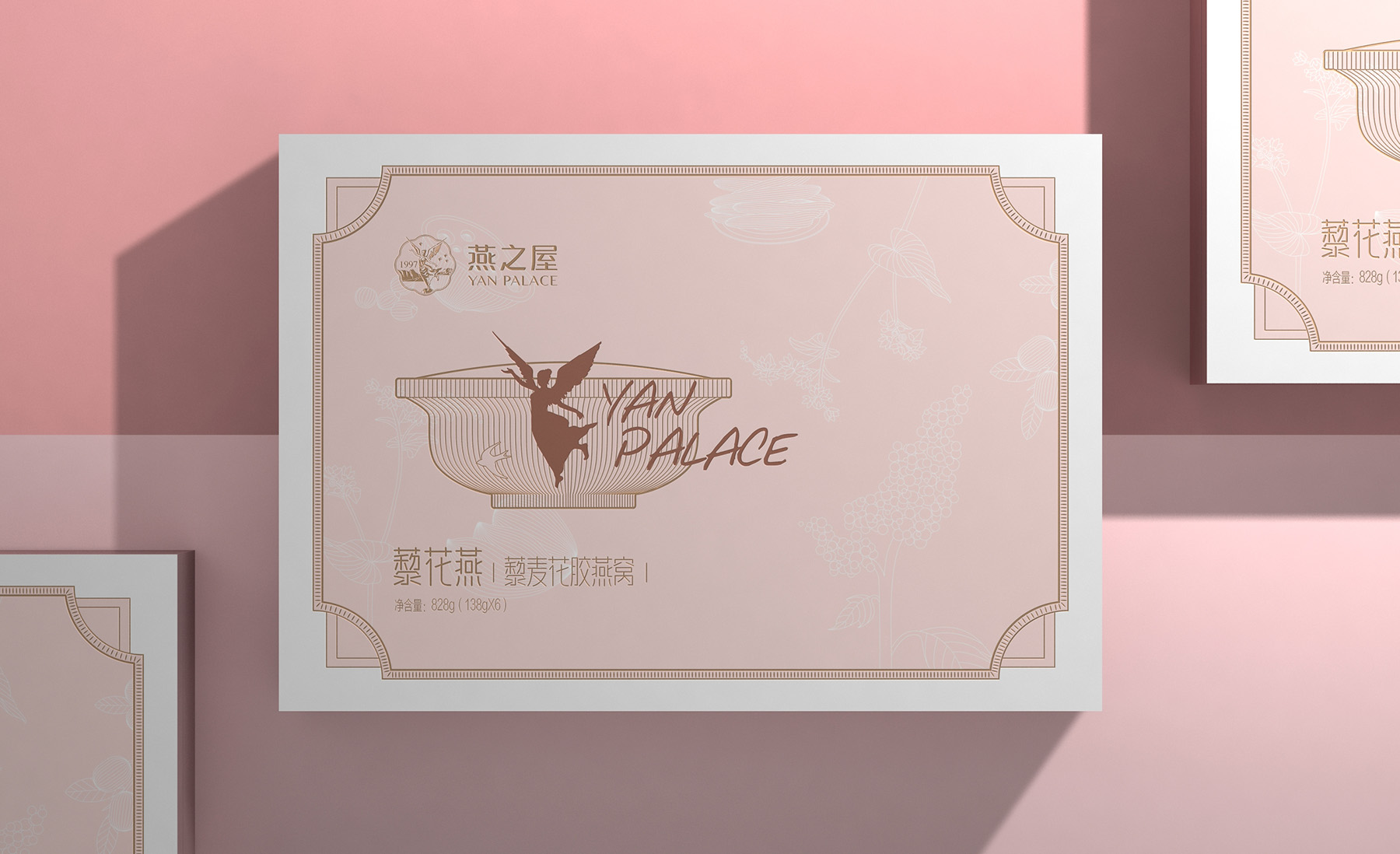 Bird's Nest Packaging，Coconut milk flower glue bird's nest packaging，Bird's nest gift box packaging，