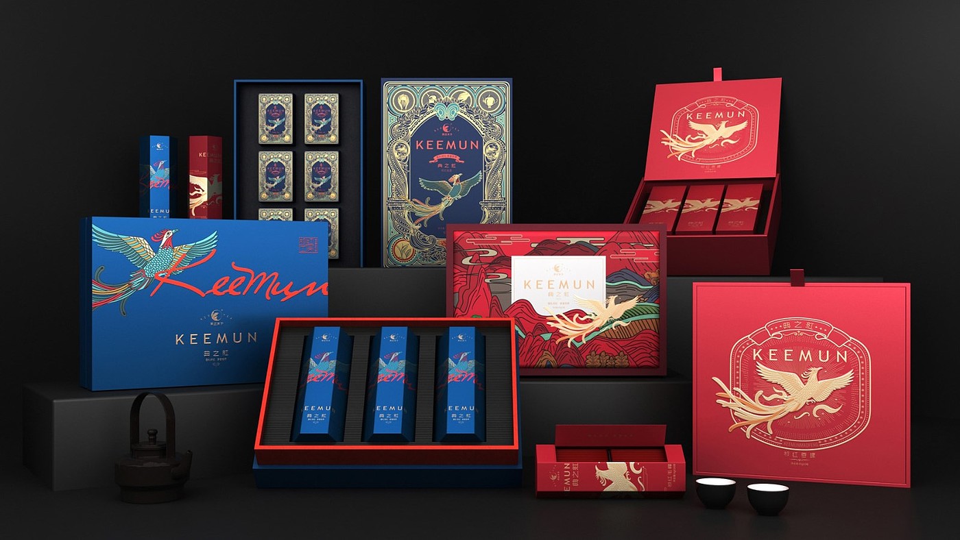 Qimen red tea packaging，Tea gift box packaging，High-end tea gift box packaging，