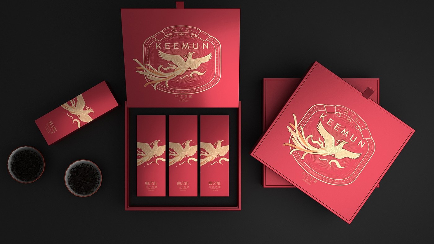 Qimen red tea packaging，Tea gift box packaging，High-end tea gift box packaging，