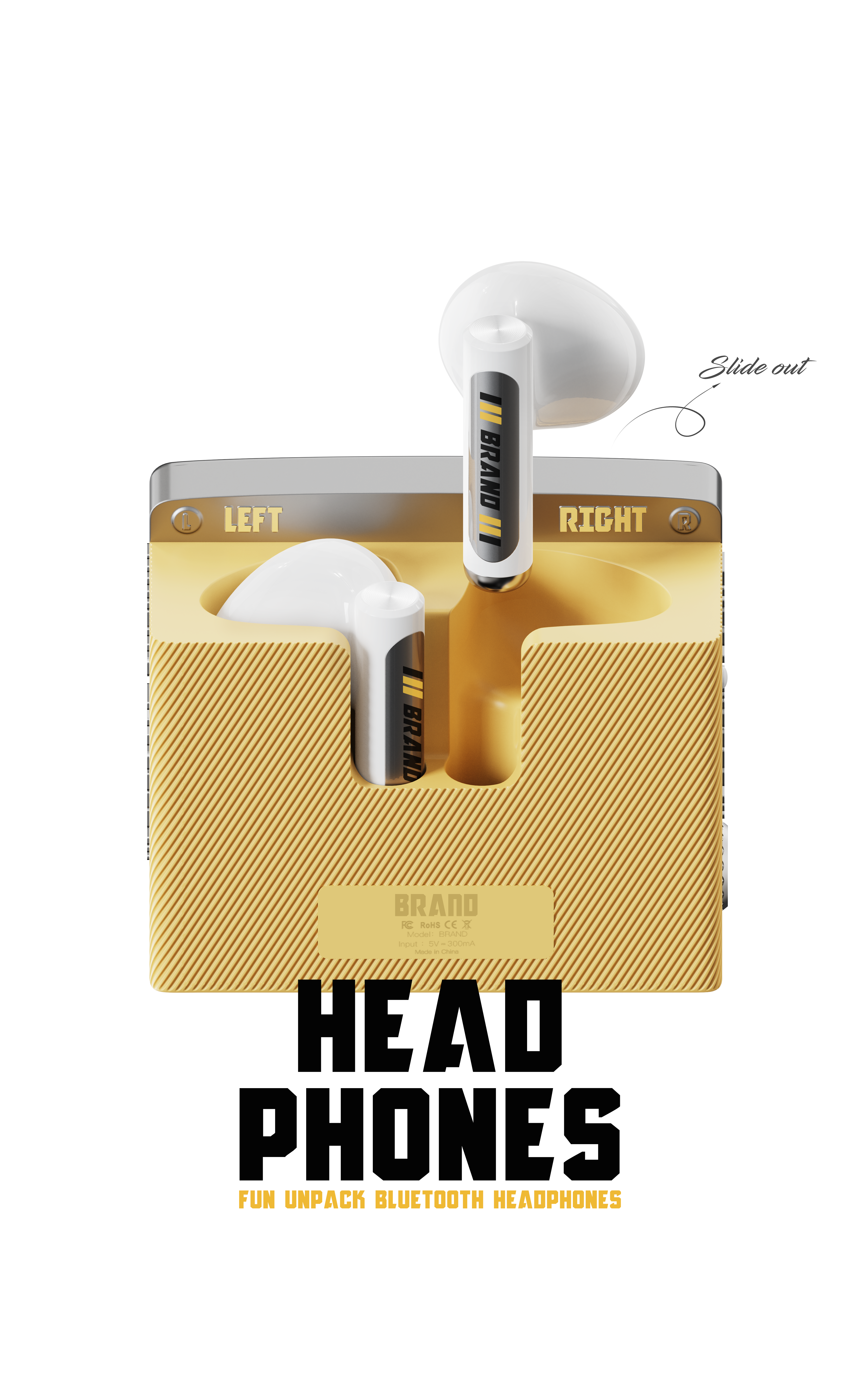 product design，decompression，Interesting design，Half in-ear earphone，industrial design，headset，