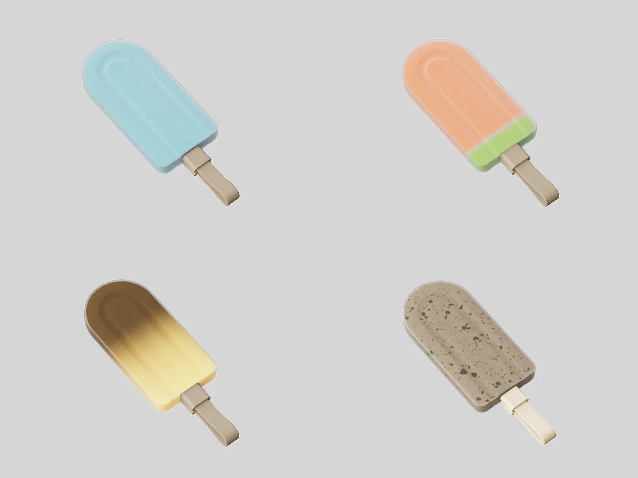 portable battery，Creative modeling，Popsicle inspiration，USB-C，PoPsic，