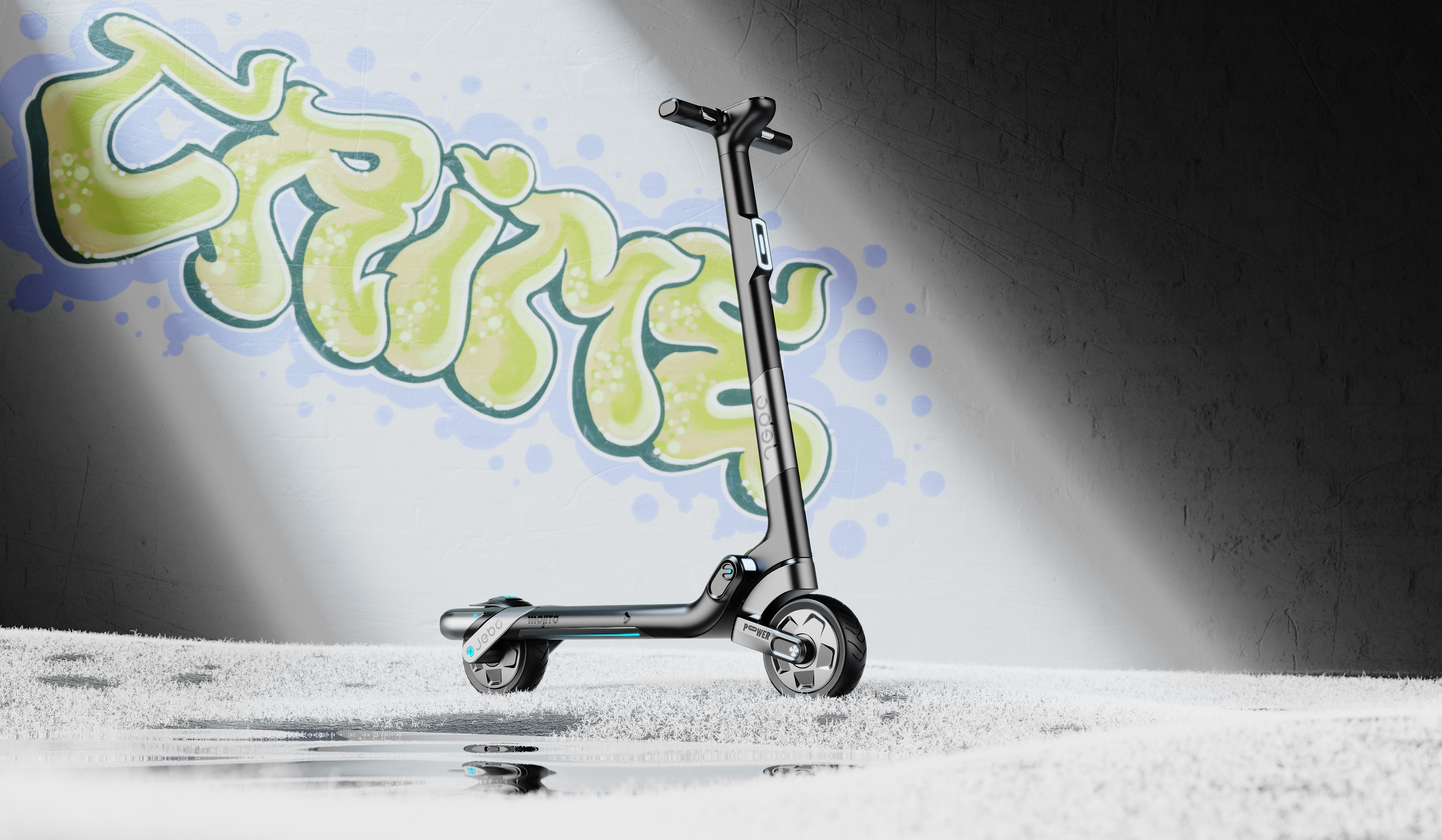 Scooter，Electric scooter，product design，outdoors，motion，outdoor sport，