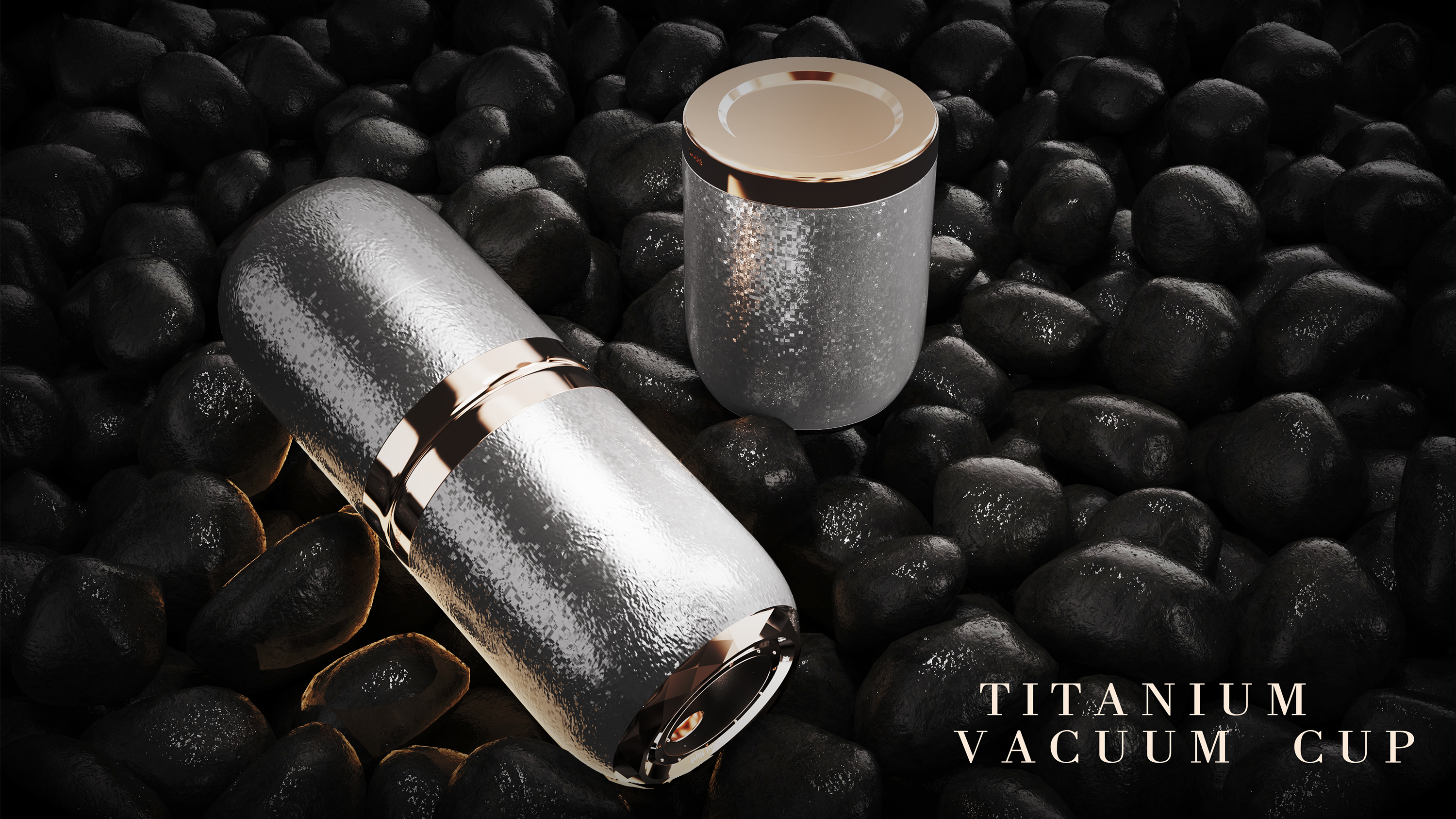 Titanium, insulation cup，