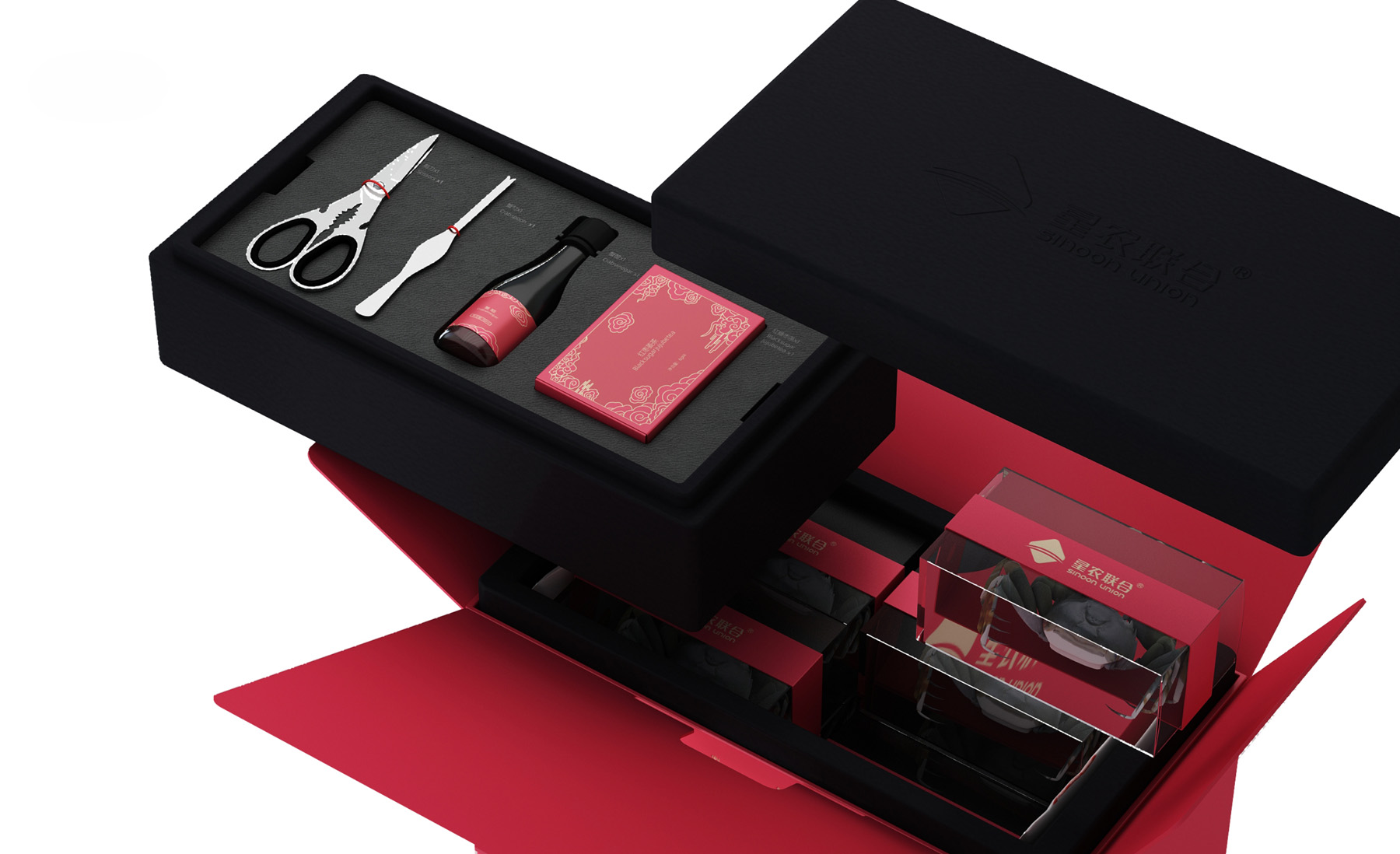 Hairy Crab Packaging Design，Hairy crab gift box packaging，fresh packaging design，