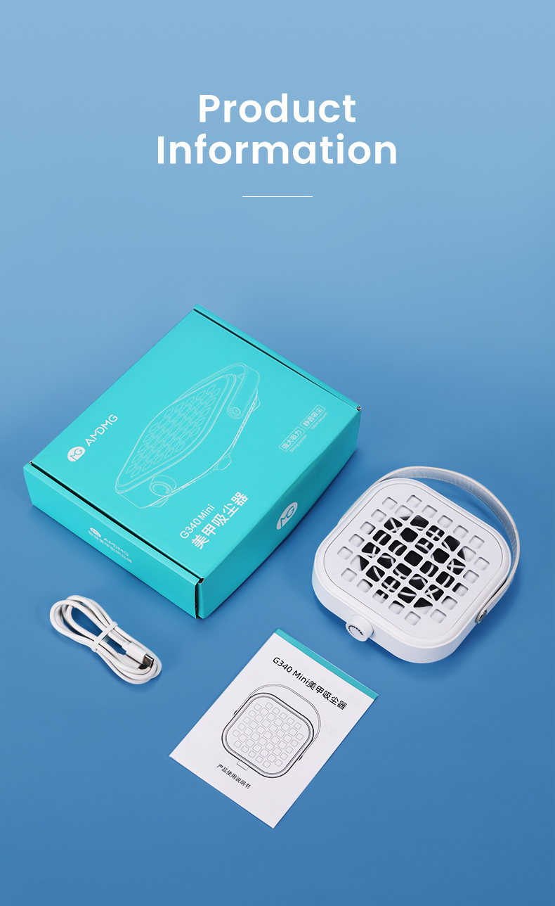 G340 Mini Nail Art Vacuum Cleaner-Play Nail Art DIY，