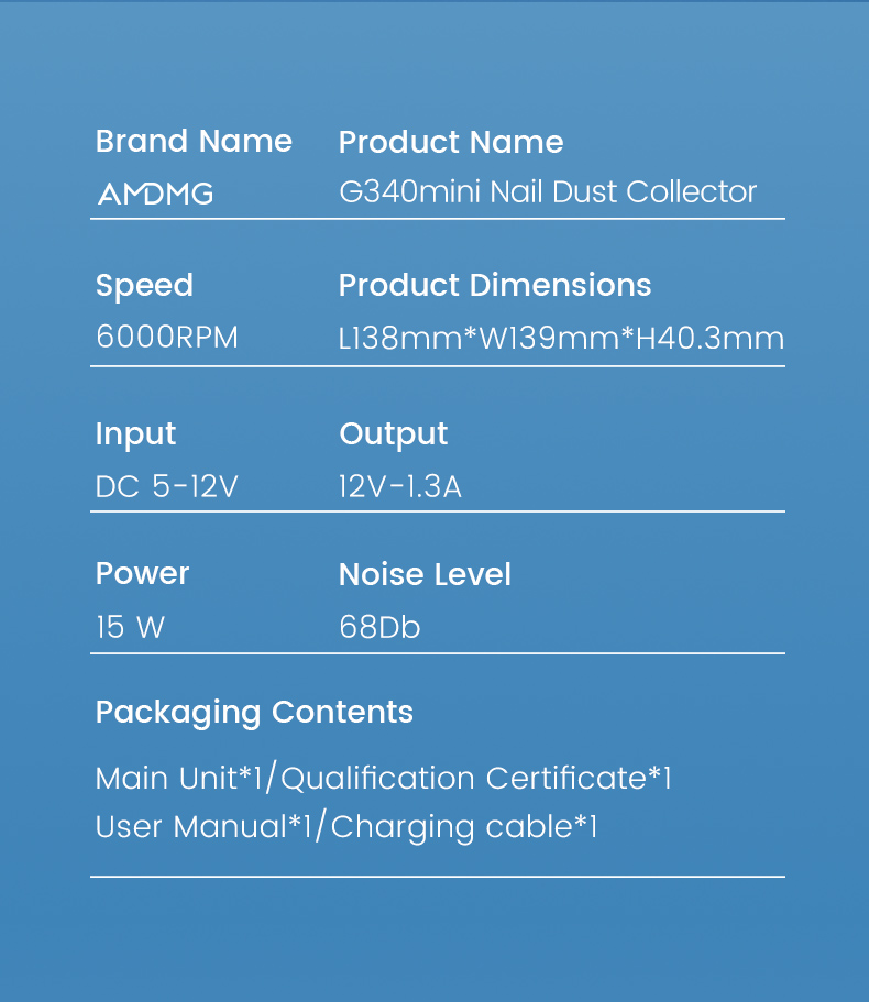 G340 Mini Nail Art Vacuum Cleaner-Play Nail Art DIY，