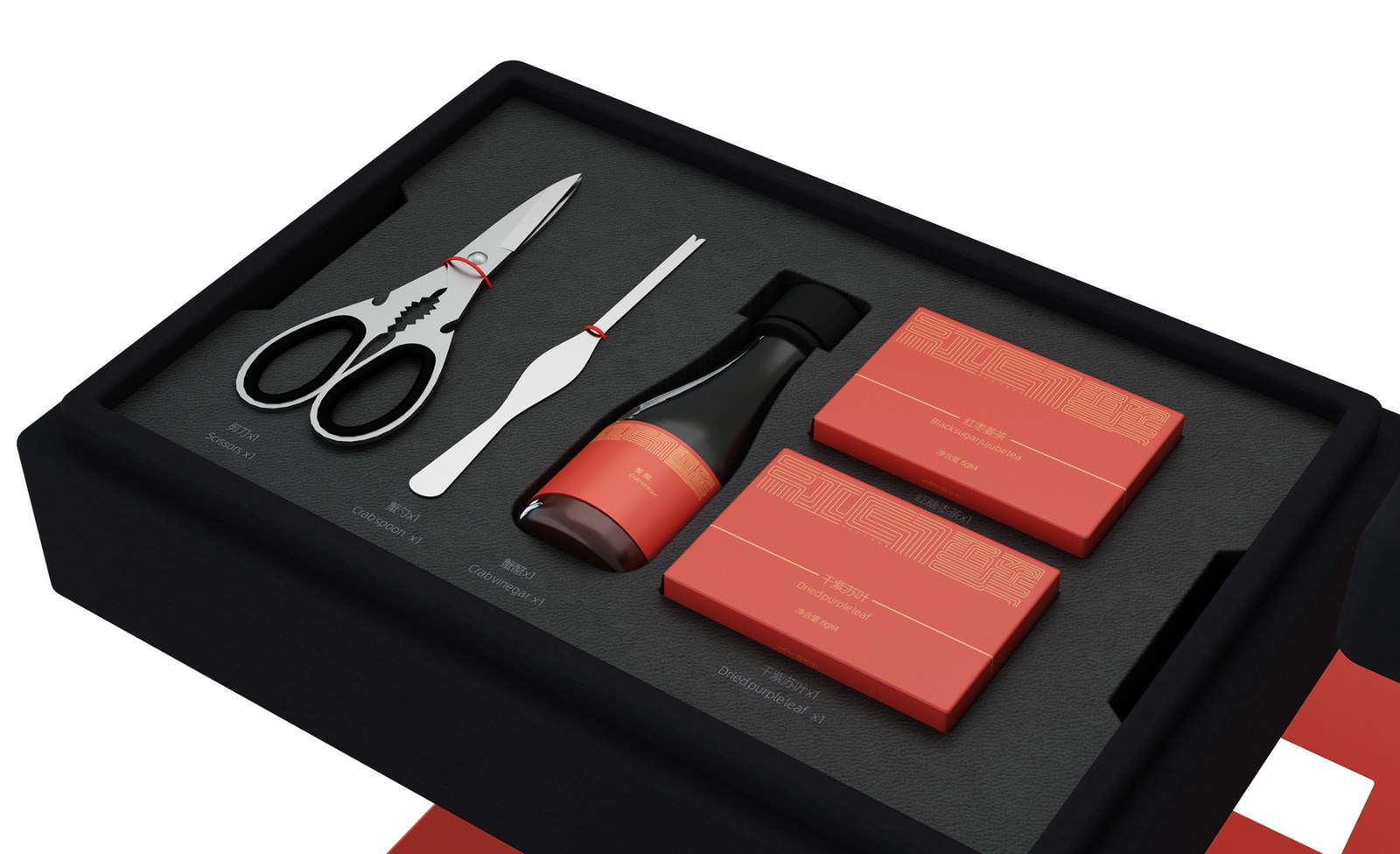 hairy crab packaging，Hairy crab gift box packaging，Seafood Product Packaging，