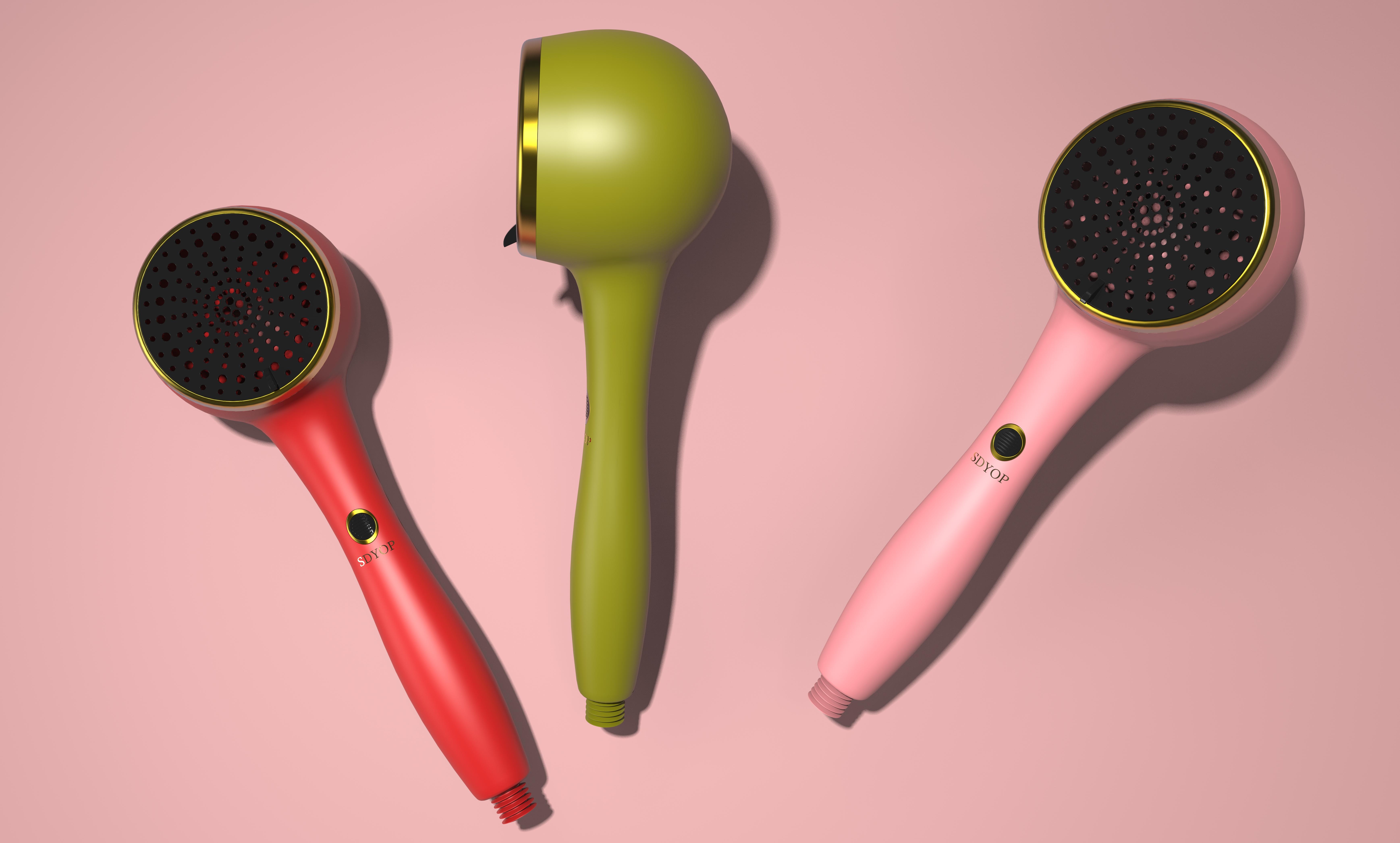 Appearance design，Color matching design，Lattice Industrial Design，industrial design，Appearance design，Shower design，Bathroom product design，