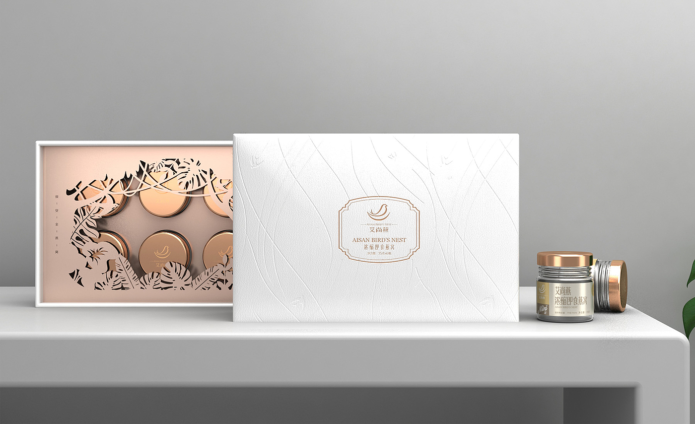 Aishang Yan Bird's Nest Packaging，Aishang Yan Bird's Nest Packaging，Packaging Design of Instant Bird's Nest，Packaging Design of Instant Bird's Nest，Bird's Nest Gift Box Packaging Design，Bird's Nest Gift Box Packaging Design，