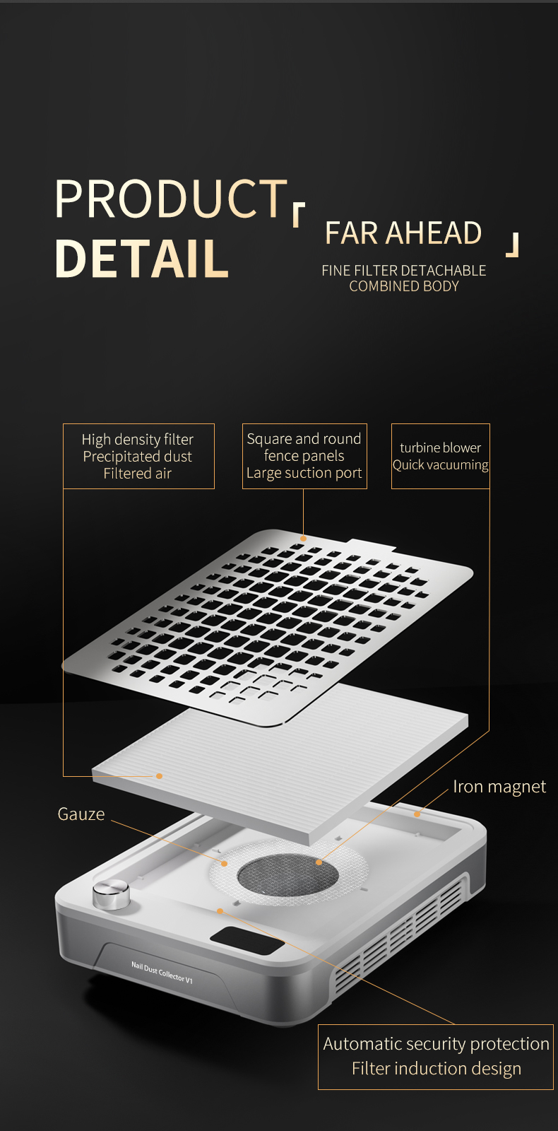 V1 High-end Nail Art Vacuum Cleaner-Exclusive to Nail Art Salon Flagship Store，