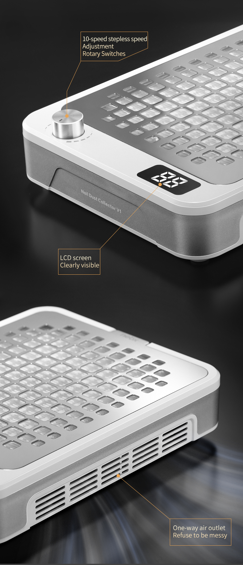 V1 High-end Nail Art Vacuum Cleaner-Exclusive to Nail Art Salon Flagship Store，