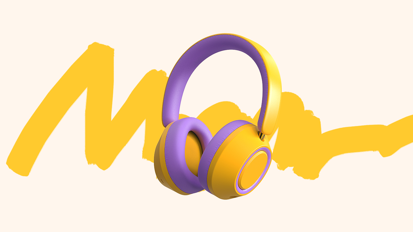 Wireless headset，Bluetooth headset，Headphones，industrial design，Color scheme，