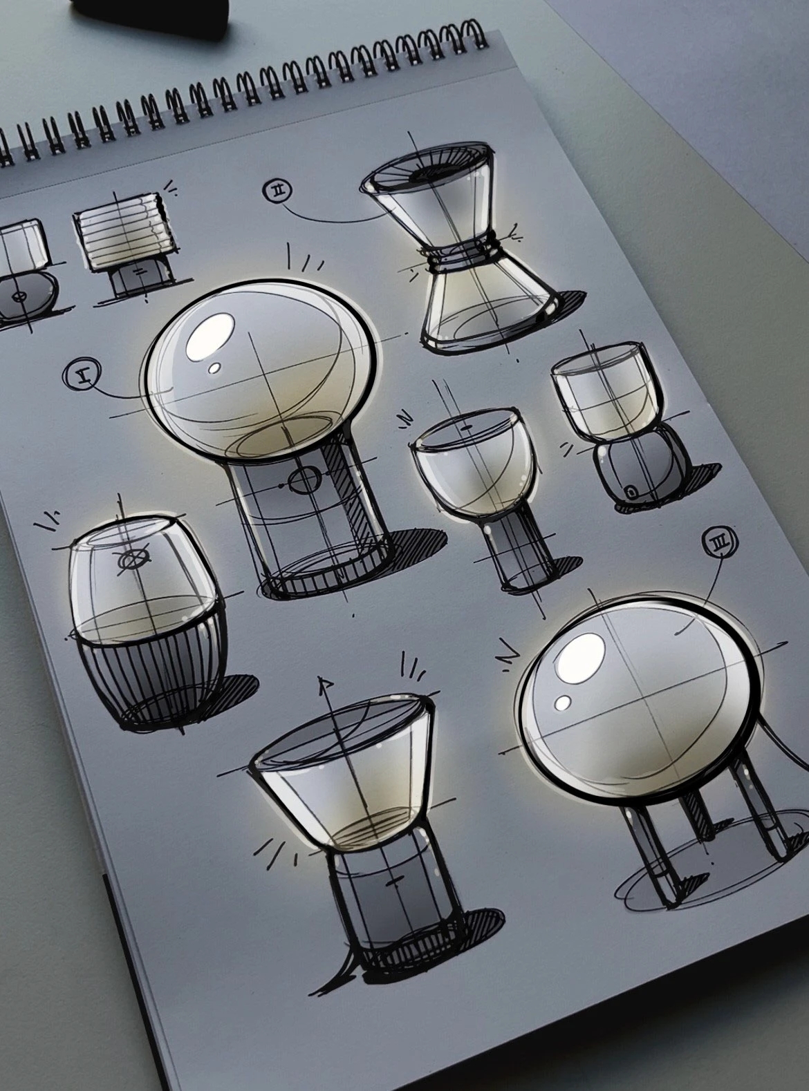 Hand drawn，industrial design，illustration，mapping，