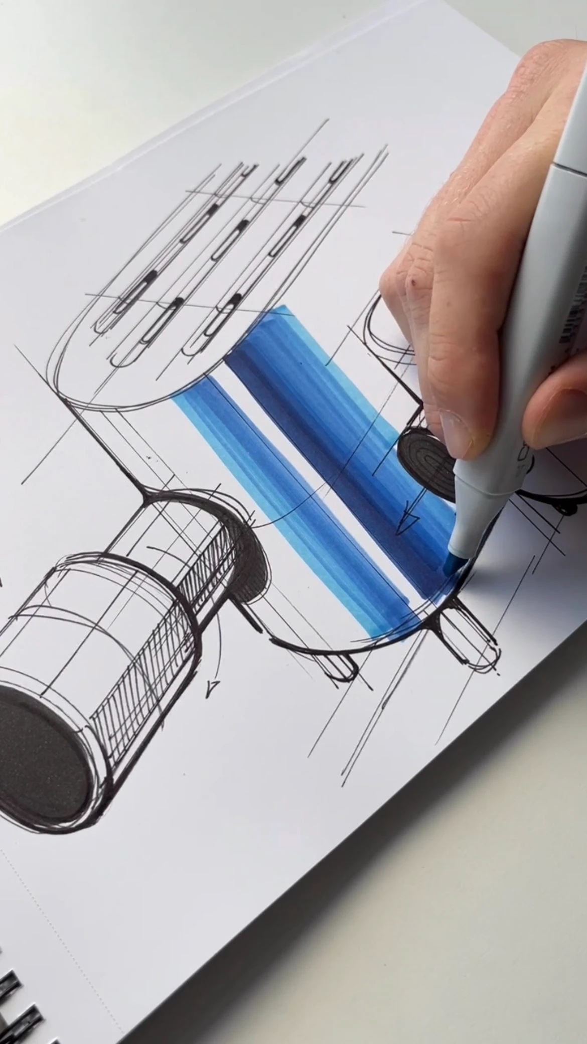 Hand drawn，industrial design，illustration，mapping，