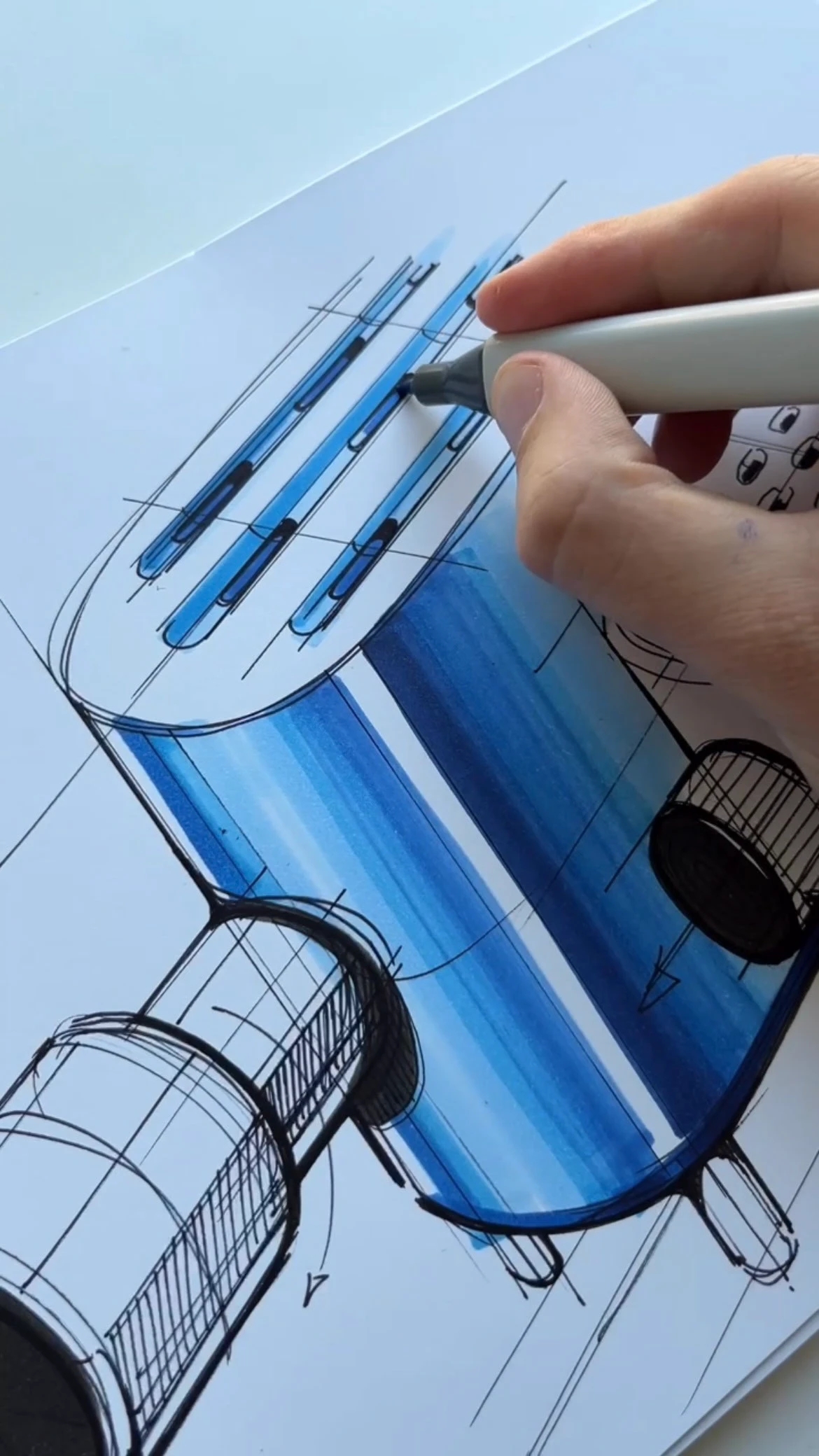 Hand drawn，industrial design，illustration，mapping，