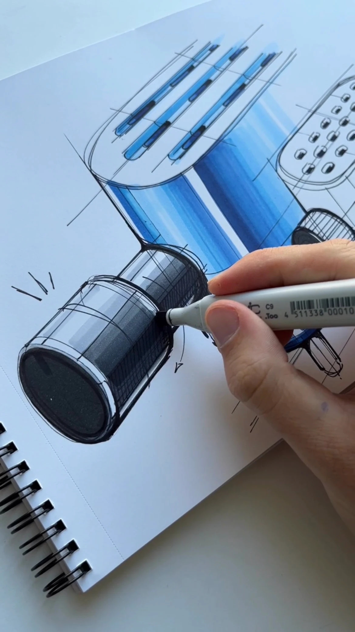 Hand drawn，industrial design，illustration，mapping，